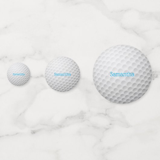 Golf Ball Design Table Confetti Konfetti (Vorderseiten)