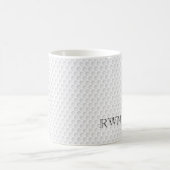 Golf Ball Dimples Classic INITIALS Sports Golfer Kaffeetasse (Mittel)