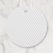 Golf Ball Dimples HACKER Golfing Funny Gift Wrap Geschenkanhänger (Rückseite)