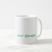 Golf Ball Dimples Hacker Vater Golfing Funny Kaffeetasse (VorderseiteRechts)