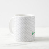 Golf Ball Dimples Hacker Vater Golfing Funny Kaffeetasse (Vorderseite Links)