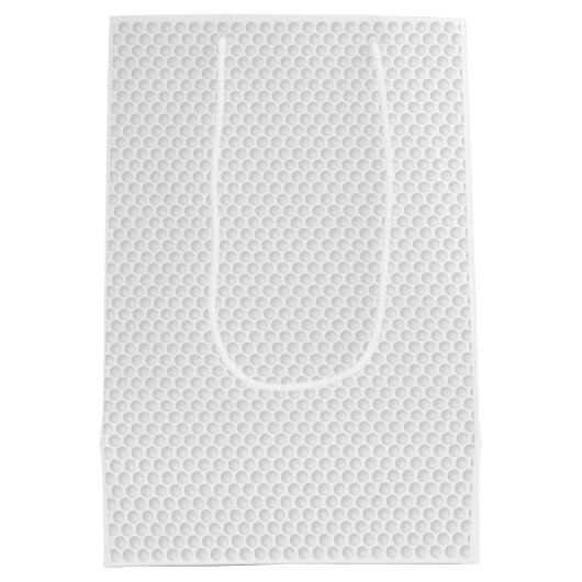 Golf Ball Dimples HINZUFÜGEN EIGENEN TEXT Moderner Mittlere Geschenktüte (Rückseite)