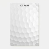 Golf Ball Dimples mit Individuelle Name Post-it Klebezettel (Vorderseite)