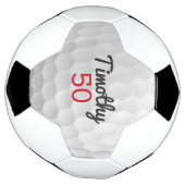 Golf Ball Dimples mit Name und Nummer (Gedreht)