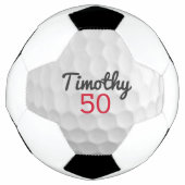 Golf Ball Dimples mit Name und Nummer (Vorderseite)