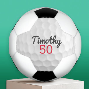 Golf Ball Dimples mit Name und Nummer