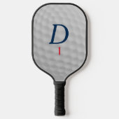 Golf Ball Dimples Monogram Pickleball Paddle (Vorderseite)