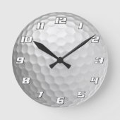 Golf Ball Dimples Muster Textur Runde Wanduhr (Vorderseite)