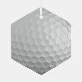 Golf Ball Dimples Ornament Aus Glas (Rückseite)