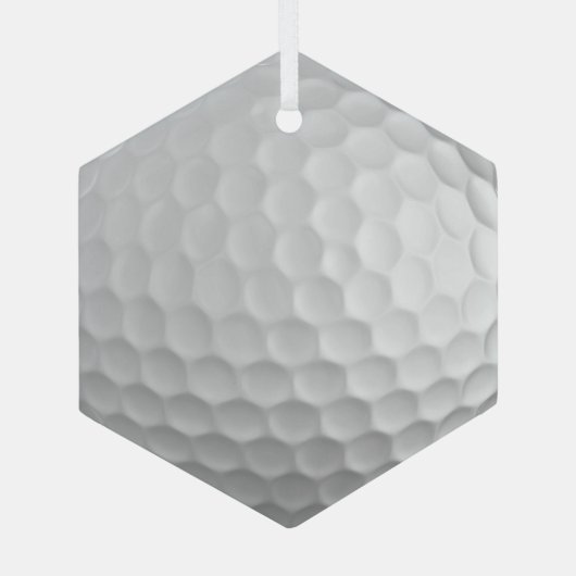 Golf Ball Dimples Ornament Aus Glas (Rückseite)