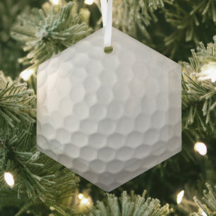 Golf Ball Dimples Ornament Aus Glas