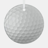 Golf Ball Dimples Ornament Aus Glas (Vorderseite)