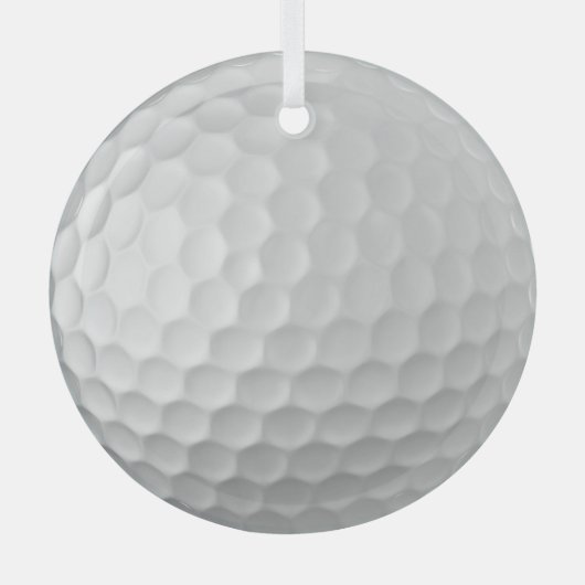 Golf Ball Dimples Ornament Aus Glas (Vorderseite)