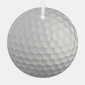 Golf Ball Dimples Ornament Aus Glas (Rückseite)