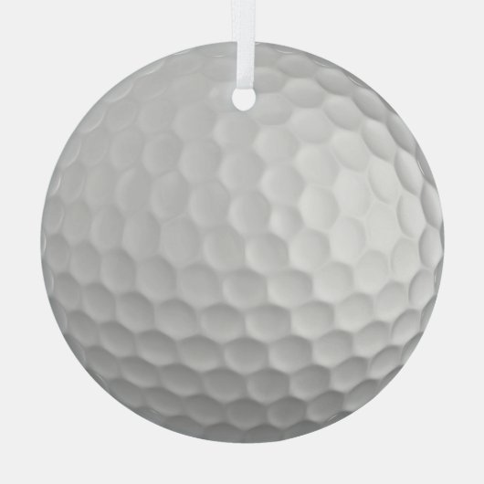 Golf Ball Dimples Ornament Aus Glas (Rückseite)