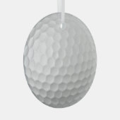 Golf Ball Dimples Ornament Aus Glas (Vorderseite Rechts)