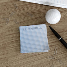 Golf Ball Dimples Personalisierte Post it Notes