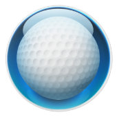 Golf Ball Drawer Knobs Keramikknauf (Vorderseite)