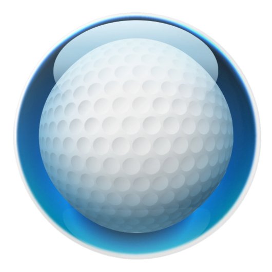 Golf Ball Drawer Knobs Keramikknauf (Vorderseite)