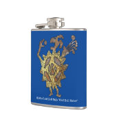 Golf Ball Eater Petroglyph Flasche Flachmann (Links)