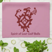 Golf Ball Eater Petroglyph Geschirrtuch (Gefaltet)