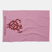 Golf Ball Eater Petroglyph Geschirrtuch (Horizontal)