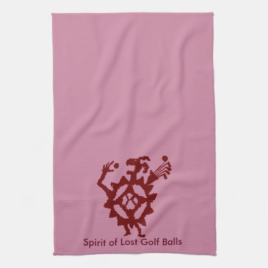 Golf Ball Eater Petroglyph Geschirrtuch (Vertikal)