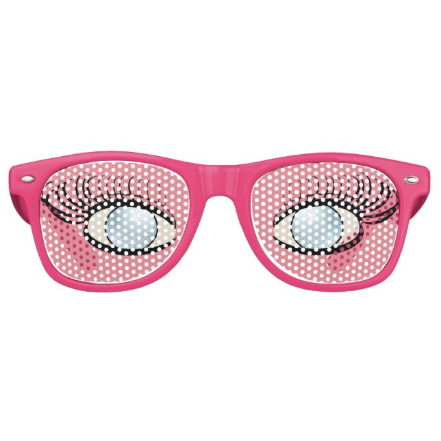 Golf Ball Eyes Brille Partybrille (Vorderseite)