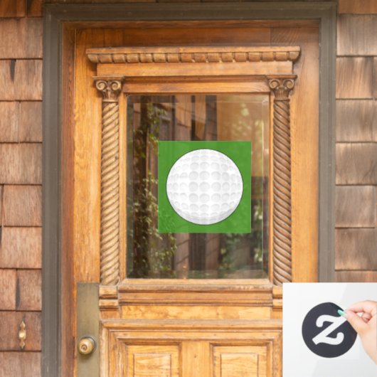 Golf Ball Fensteraufkleber (Haustür)