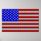 Golf Ball Flag Poster (Vorne)