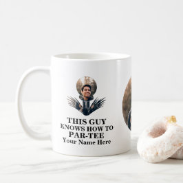 Golf Ball form Foto Typ weiß, wie man parat-tee Kaffeetasse