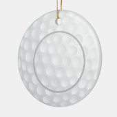 Golf Ball Foto Keramik Ornament (Links)