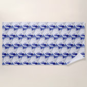 Golf Ball Fun Golfer Golfspielen Art Muster Strandtuch (Vorderseite)