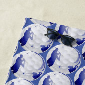 Golf Ball Fun Golfer Golfspielen Art Muster Strandtuch (Beispiel)