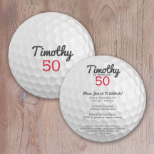 Golf Ball Geburtstagsparty - 50. oder anderes Jahr