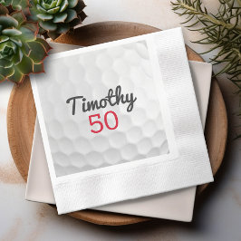 Golf Ball Geburtstagsparty - 50. oder anderes Jahr Serviette