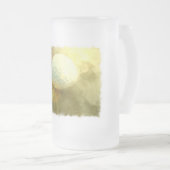 Golf-Ball gehaftet in der Schlamm-Bier-Tasse Mattglas Bierglas (VorderseiteRechts)