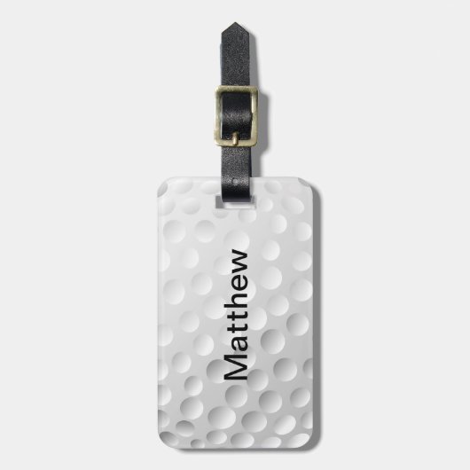 Golf Ball Gepäckanhänger (Vorderseite vertikal)