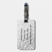 Golf Ball Gepäckanhänger (Rückseite vertikal)