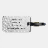 Golf Ball Gepäckanhänger (Rückseite horizontal)