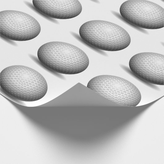 Golf Ball Geschenkpapier (Ecke)