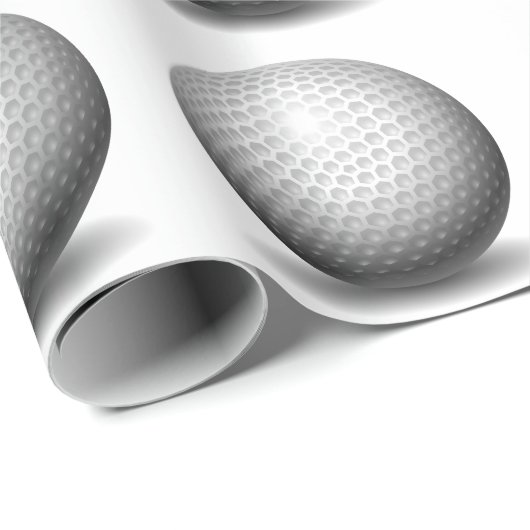 Golf Ball Geschenkpapier (Rolleneckpunkt)