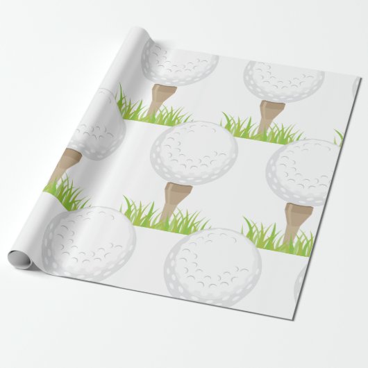 Golf Ball Geschenkpapier (Ungerollt)