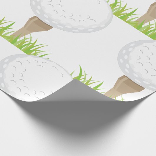 Golf Ball Geschenkpapier (Ecke)