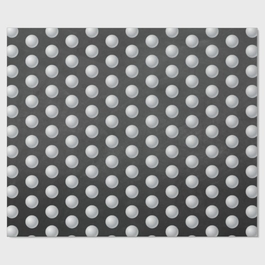 Golf Ball Geschenkpapier (Flach)