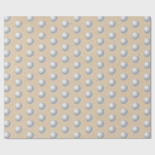 Golf Ball Geschenkpapier (Flach)