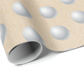 Golf Ball Geschenkpapier (Rolleneckpunkt)