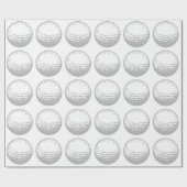 Golf Ball Geschenkpapier (Flach)