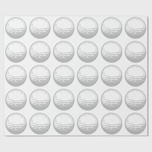 Golf Ball Geschenkpapier (Flach)
