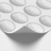 Golf Ball Geschenkpapier (Ecke)